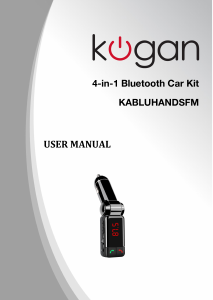 Manual Kogan KABLUHANDSFM Car Kit
