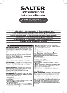 Manual de uso Salter 9174 WH3R Analyser Báscula