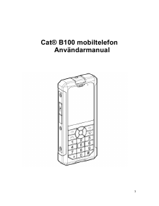 Bruksanvisning CAT B100 Mobiltelefon