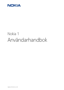 Bruksanvisning Nokia 1 Mobiltelefon