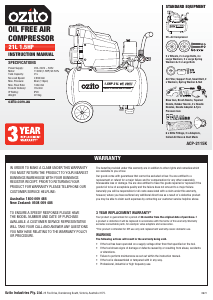 Handleiding Ozito ACP-2115K Compressor