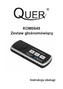Instrukcja Quer KOM0649 Zestaw głośnomówiący