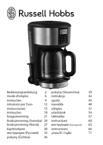 Manual de uso Russell Hobbs 20680-56 Buckingham Máquina de café