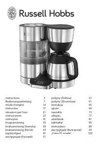 Brugsanvisning Russell Hobbs 20771-56 Clarity Kaffemaskine