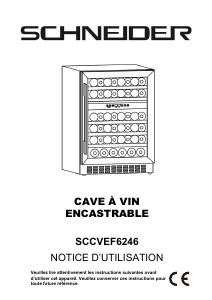 Mode d’emploi Schneider SCCVEF6246 Cave à vin