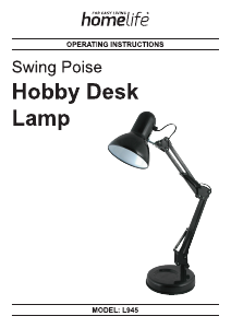 Manual Homelife L945BK Lamp
