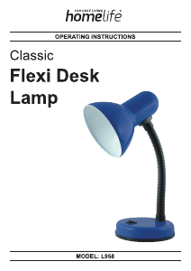 Handleiding Homelife L958BK Classic Lamp