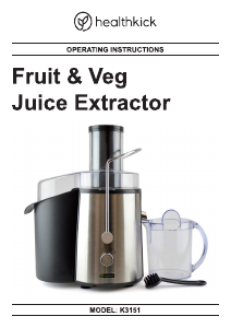Manual Healthkick K3151 Fruit & Veg Juicer