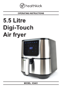 Manual Healthkick K3401 Digi-Touch Deep Fryer