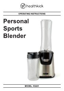 Manual Healthkick K3201 Personal Sports Blender