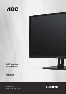 Handleiding AOC Q32E2N LCD monitor