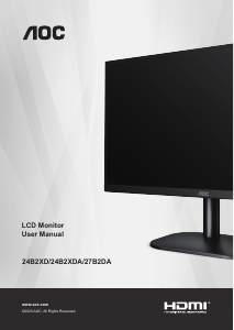 Manual AOC 24B2XDAM LCD Monitor