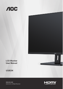 Manual AOC U32E2N LCD Monitor