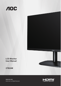 Manual AOC 27B2AM LCD Monitor