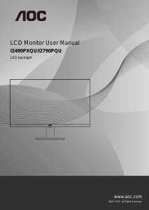 Manual AOC I2490PXQU/BT LCD Monitor