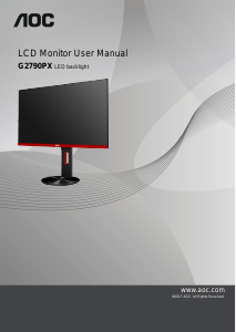 Manual AOC G2790PX LCD Monitor