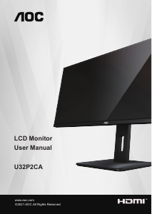 Handleiding AOC U32P2CA LCD monitor