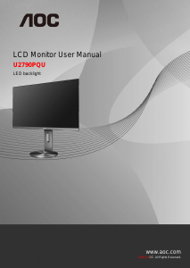 Manual AOC U2790PQU LCD Monitor