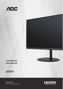 Manual AOC Q32V4 LCD Monitor