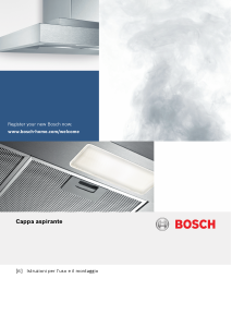 Manuale Bosch DWB94BC51B Cappa da cucina