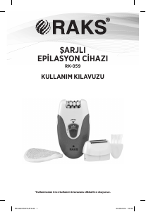 Kullanım kılavuzu Raks RK-059 Epilatör