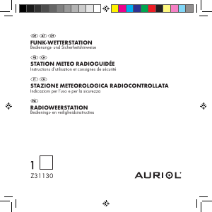 Mode d’emploi Auriol Z31130 Station météo