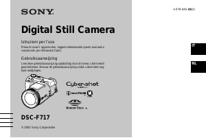 Manuale Sony Cyber-shot DSC-F717 Fotocamera digitale