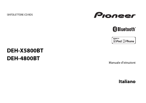 Manuale Pioneer DEH-X5800BT Autoradio