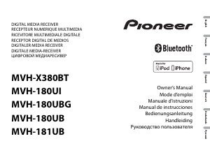 Manual de uso Pioneer MVH-180UB Radio para coche