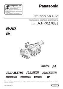 Manuale Panasonic AJ-PX270EJ Videocamera