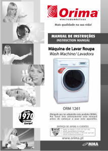 Manual Orima ORM 1261 Washing Machine