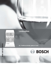 Manual de uso Bosch SGV45M23EU Lavavajillas