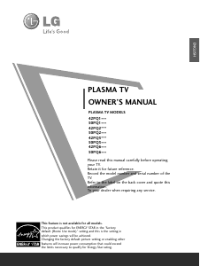 Manual LG 42PQ301R Plasma Television