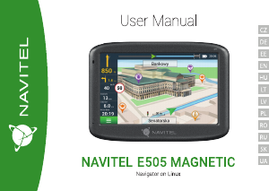 Vadovas Navitel E505M Magnetic Automobilio navigacija