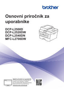Priročnik Brother DCP-L2540DN Večfunkcijski tiskalnik