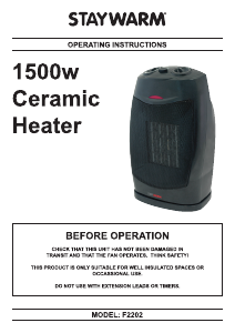 Manual Staywarm F2202 Heater