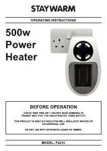 Manual Staywarm F2210 Heater
