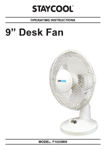 Handleiding Staycool F1003WH Ventilator