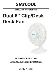 Manual Staycool F1005WH Fan