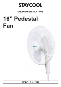 Manual Staycool F1221WH Fan