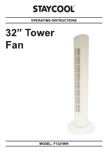 Handleiding Staycool F1321WH Ventilator