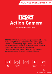 Manual Naxa NDC-409 Action Camera