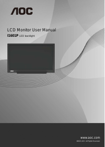 Manual AOC I1601P LCD Monitor