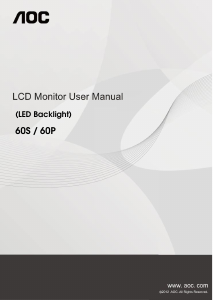 Manual AOC M2060SWD2 LCD Monitor