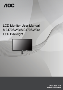 Handleiding AOC M2470SWD2 LCD monitor