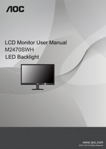 Manual AOC M2470SWH LCD Monitor