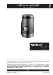 Használati útmutató Sencor SCG 2050RD Kávédaráló
