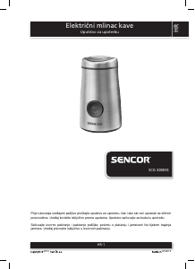 Használati útmutató Sencor SCG 3050SS Kávédaráló