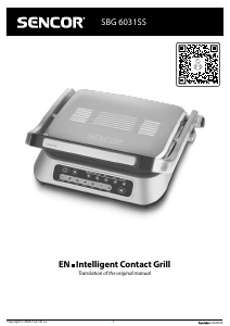 Manual Sencor SBG 6031SS Contact Grill