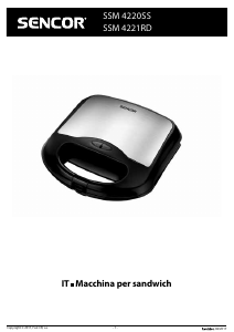 Manuale Sencor SSM 4220SS Grill a contatto